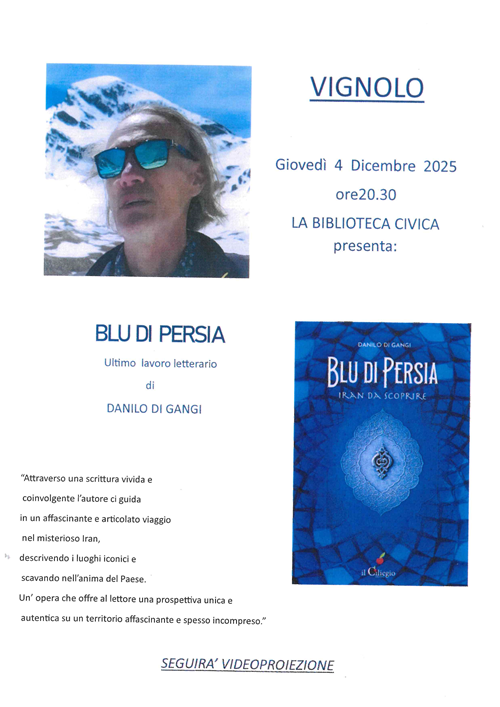La biblioteca presenta: Blu di Persia di Danilo Di Gangi